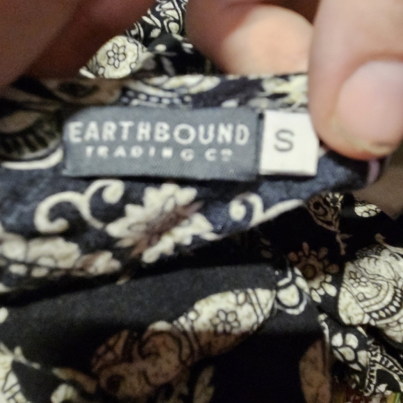 Eaethbound Trading Co. Womans Elephant Print Blouse Size S - Picture 11 of 12